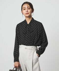 green label relaxing / グリーンレーベル リラクシング シャツ・ブラウス | トロミ ボウタイ ブラウス マシンウォッシャブル