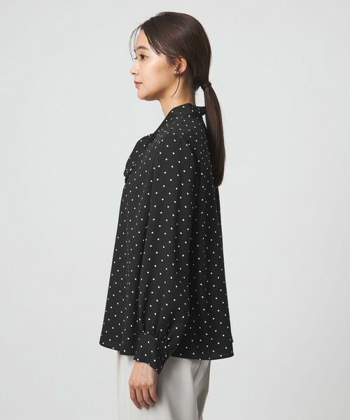 green label relaxing / グリーンレーベル リラクシング シャツ・ブラウス | トロミ ボウタイ ブラウス マシンウォッシャブル | 詳細17