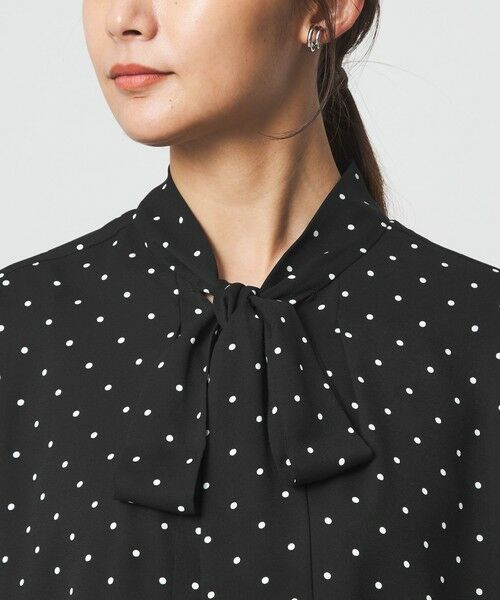 green label relaxing / グリーンレーベル リラクシング シャツ・ブラウス | トロミ ボウタイ ブラウス マシンウォッシャブル | 詳細19