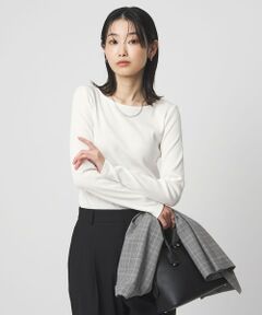 green label relaxing / グリーンレーベル リラクシング カットソー | ブライトリブ ボートネック ロングスリーブ カットソー