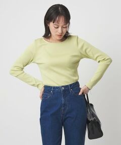 green label relaxing / グリーンレーベル リラクシング カットソー | ブライトリブ ボートネック ロングスリーブ カットソー