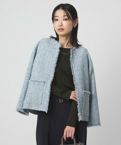 green label relaxing / グリーンレーベル リラクシング カットソー | ブライトリブ ボートネック ロングスリーブ カットソー | 詳細8