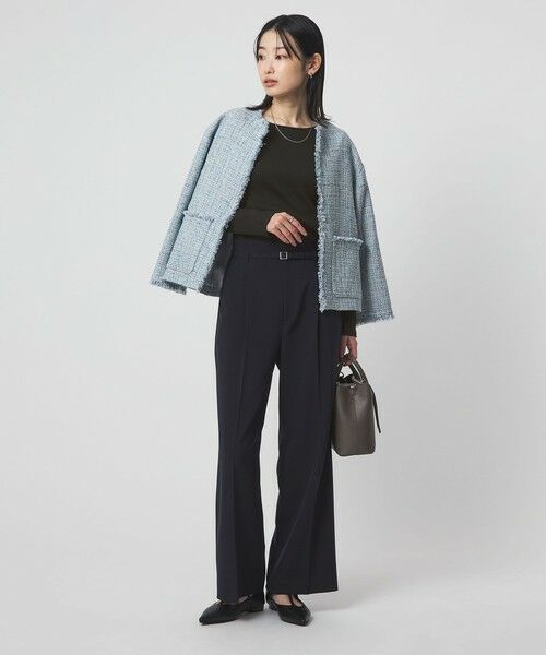 green label relaxing / グリーンレーベル リラクシング カットソー | ブライトリブ ボートネック ロングスリーブ カットソー | 詳細9