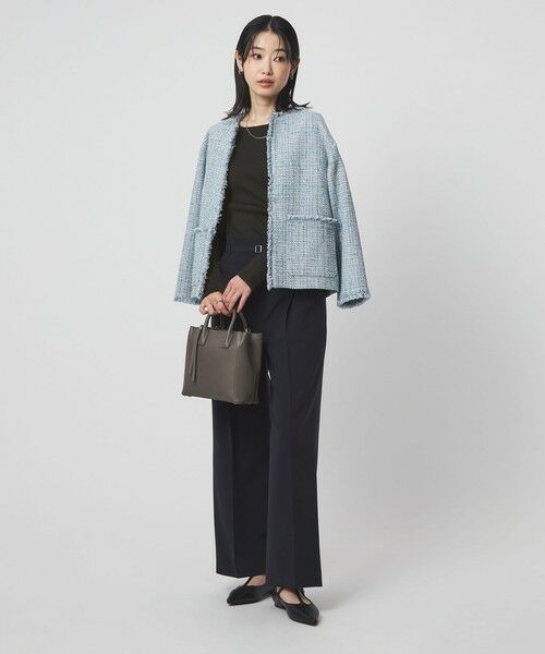 green label relaxing / グリーンレーベル リラクシング カットソー | ブライトリブ ボートネック ロングスリーブ カットソー | 詳細10