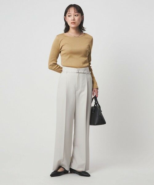 green label relaxing / グリーンレーベル リラクシング カットソー | ブライトリブ ボートネック ロングスリーブ カットソー | 詳細15