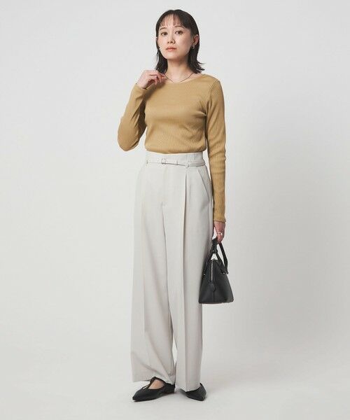 green label relaxing / グリーンレーベル リラクシング カットソー | ブライトリブ ボートネック ロングスリーブ カットソー | 詳細16