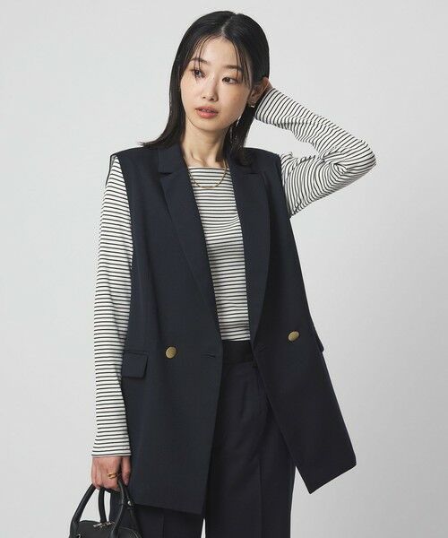 green label relaxing / グリーンレーベル リラクシング カットソー | ブライトリブ ボートネック ロングスリーブ カットソー | 詳細21