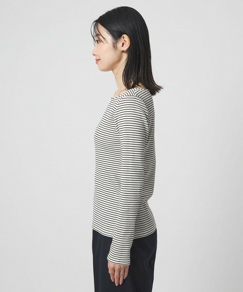 green label relaxing / グリーンレーベル リラクシング カットソー | ブライトリブ ボートネック ロングスリーブ カットソー | 詳細26