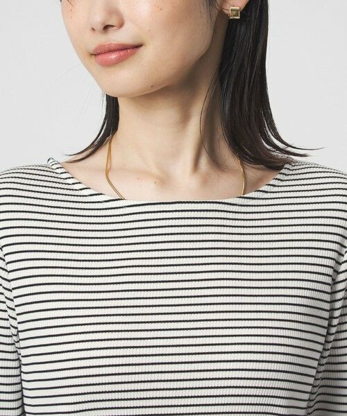 green label relaxing / グリーンレーベル リラクシング カットソー | ブライトリブ ボートネック ロングスリーブ カットソー | 詳細28