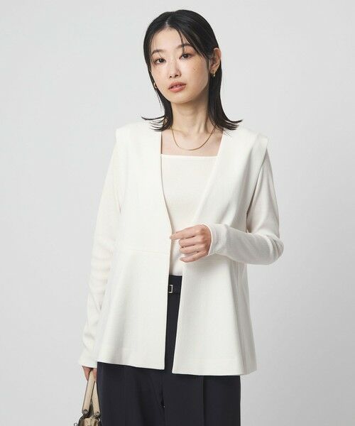 green label relaxing / グリーンレーベル リラクシング カットソー | ブライトリブ スクエアネック ロングスリーブ カットソー | 詳細2