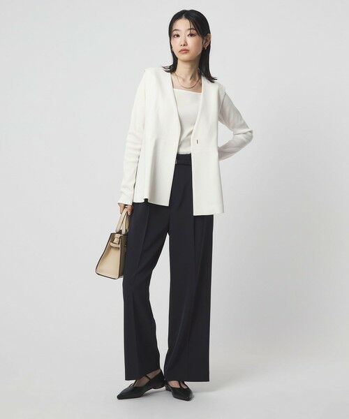 green label relaxing / グリーンレーベル リラクシング カットソー | ブライトリブ スクエアネック ロングスリーブ カットソー | 詳細4