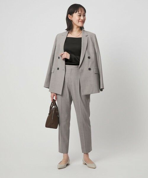 green label relaxing / グリーンレーベル リラクシング カットソー | ブライトリブ スクエアネック ロングスリーブ カットソー | 詳細10