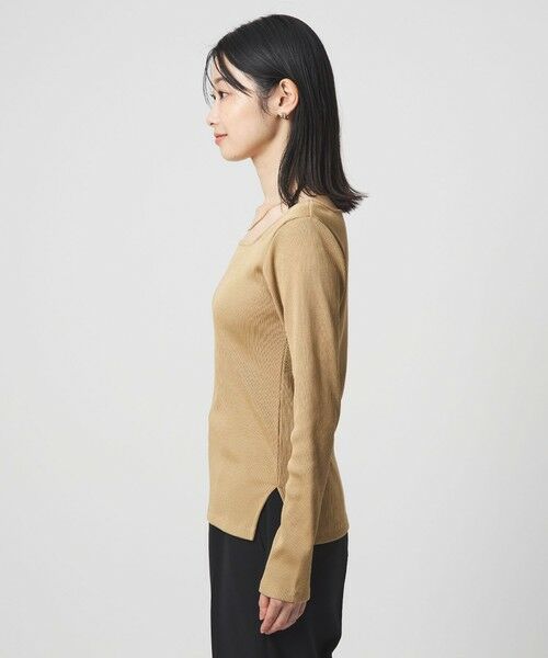 green label relaxing / グリーンレーベル リラクシング カットソー | ブライトリブ スクエアネック ロングスリーブ カットソー | 詳細17