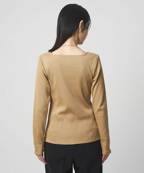 green label relaxing / グリーンレーベル リラクシング カットソー | ブライトリブ スクエアネック ロングスリーブ カットソー | 詳細18
