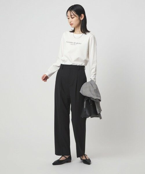 green label relaxing / グリーンレーベル リラクシング カットソー | ロゴ ロングスリーブ カットソー | 詳細2