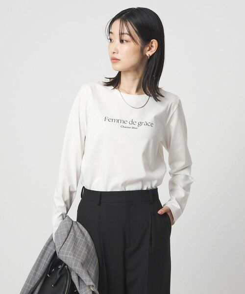 green label relaxing / グリーンレーベル リラクシング カットソー | ロゴ ロングスリーブ カットソー（その他1）