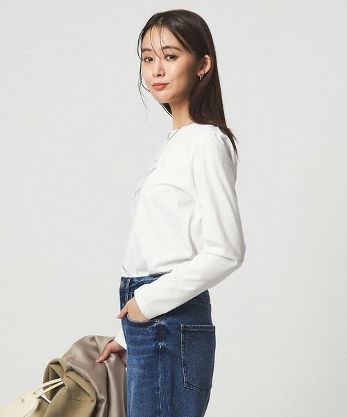 green label relaxing / グリーンレーベル リラクシング カットソー | ロゴ ロングスリーブ カットソー | 詳細14