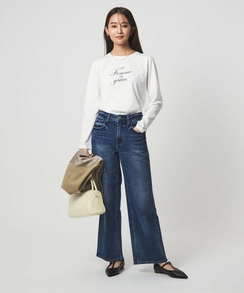 green label relaxing / グリーンレーベル リラクシング カットソー | ロゴ ロングスリーブ カットソー | 詳細15