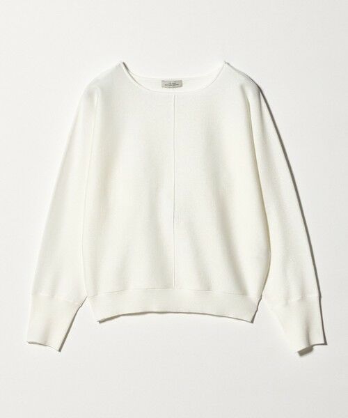 green label relaxing / グリーンレーベル リラクシング ニット・セーター | ブライト フォルム ドルマン プルオーバー ニット（OFF WHITE）