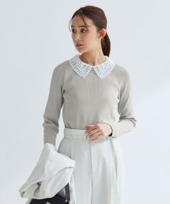 green label relaxing / グリーンレーベル リラクシング ニット・セーター | リブ エリレース 2WAY ニット プルオーバー ウォッシャブル