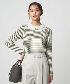 green label relaxing / グリーンレーベル リラクシング ニット・セーター | リブ エリレース 2WAY ニット プルオーバー ウォッシャブル