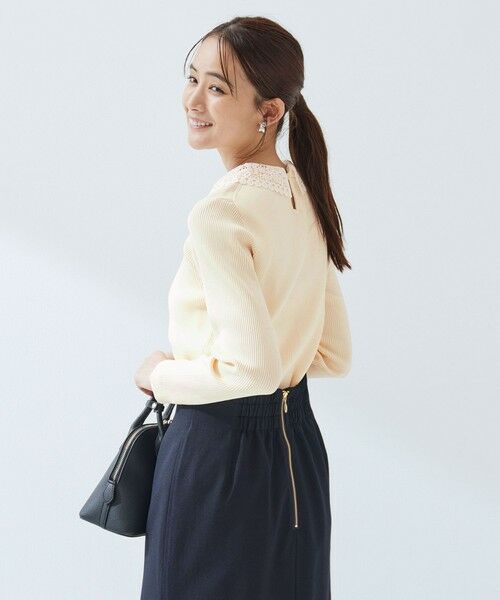 green label relaxing / グリーンレーベル リラクシング ニット・セーター | リブ エリレース 2WAY ニット プルオーバー ウォッシャブル | 詳細4