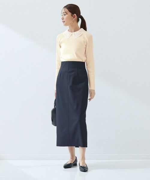 green label relaxing / グリーンレーベル リラクシング ニット・セーター | リブ エリレース 2WAY ニット プルオーバー ウォッシャブル | 詳細6