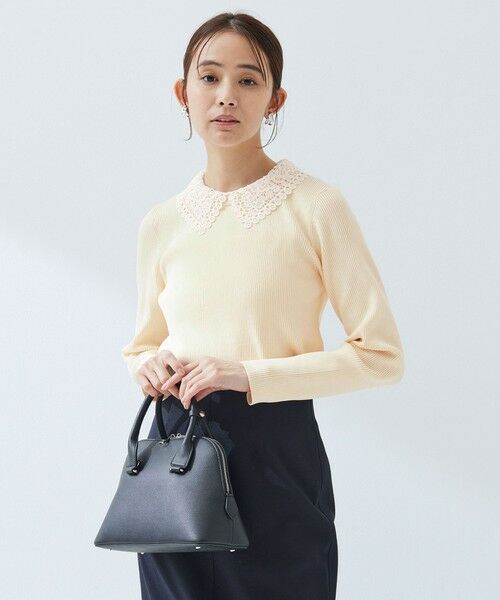 green label relaxing / グリーンレーベル リラクシング ニット・セーター | リブ エリレース 2WAY ニット プルオーバー ウォッシャブル | 詳細7