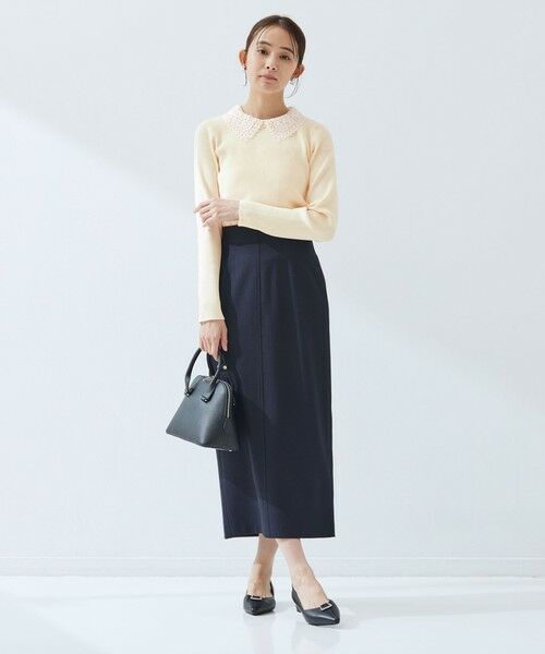 green label relaxing / グリーンレーベル リラクシング ニット・セーター | リブ エリレース 2WAY ニット プルオーバー ウォッシャブル | 詳細9