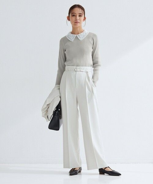 green label relaxing / グリーンレーベル リラクシング ニット・セーター | リブ エリレース 2WAY ニット プルオーバー ウォッシャブル | 詳細11