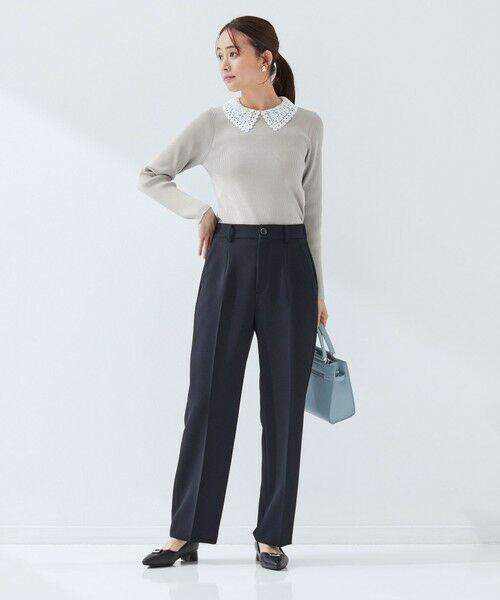 green label relaxing / グリーンレーベル リラクシング ニット・セーター | リブ エリレース 2WAY ニット プルオーバー ウォッシャブル | 詳細14