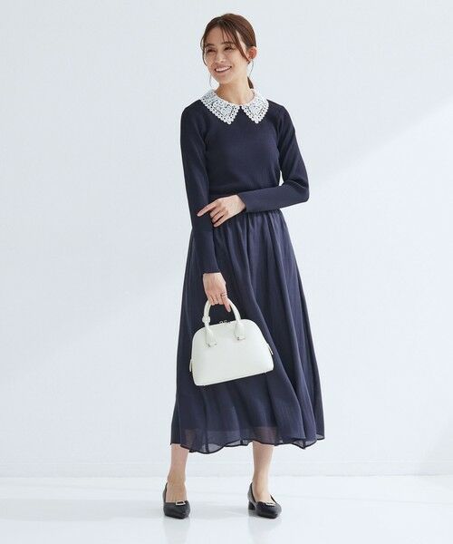 green label relaxing / グリーンレーベル リラクシング ニット・セーター | リブ エリレース 2WAY ニット プルオーバー ウォッシャブル | 詳細23