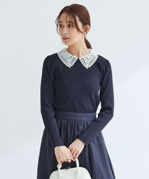 green label relaxing / グリーンレーベル リラクシング ニット・セーター | リブ エリレース 2WAY ニット プルオーバー ウォッシャブル | 詳細17