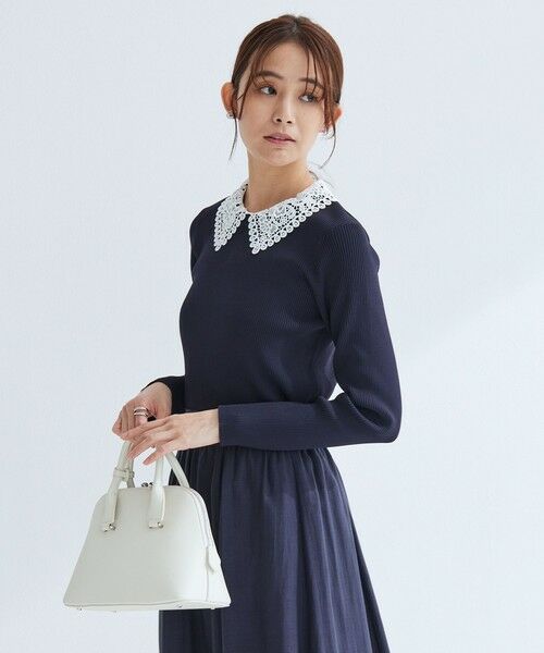 green label relaxing / グリーンレーベル リラクシング ニット・セーター | リブ エリレース 2WAY ニット プルオーバー ウォッシャブル | 詳細19