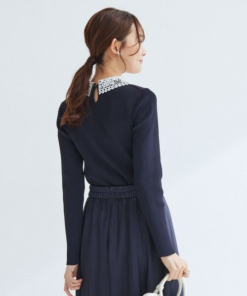 green label relaxing / グリーンレーベル リラクシング ニット・セーター | リブ エリレース 2WAY ニット プルオーバー ウォッシャブル | 詳細20