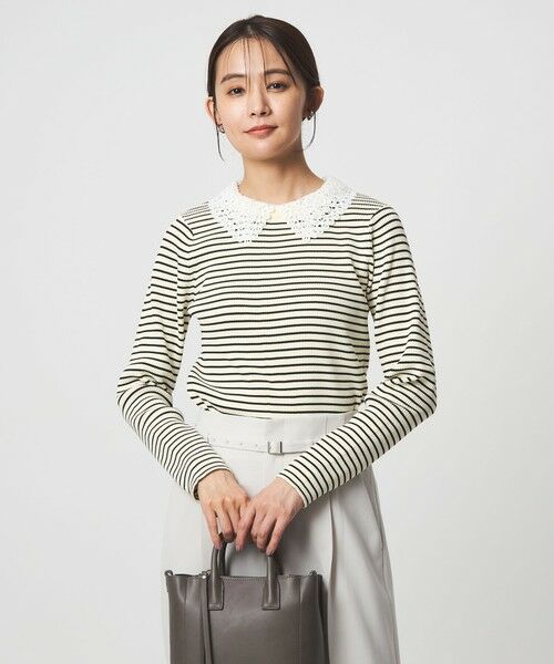 green label relaxing / グリーンレーベル リラクシング ニット・セーター | リブ エリレース 2WAY ニット プルオーバー ウォッシャブル | 詳細24