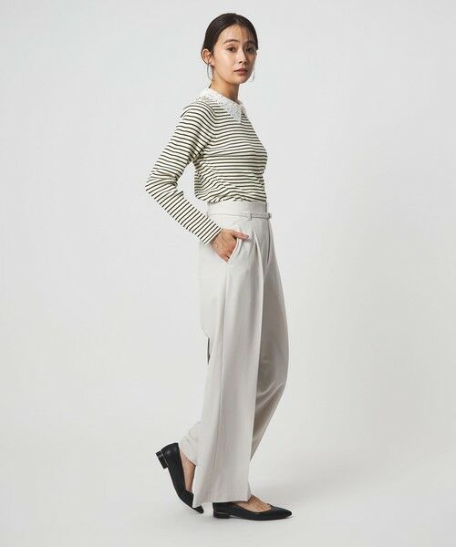 green label relaxing / グリーンレーベル リラクシング ニット・セーター | リブ エリレース 2WAY ニット プルオーバー ウォッシャブル | 詳細26