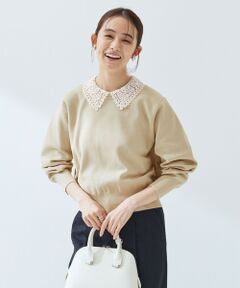 green label relaxing / グリーンレーベル リラクシング ニット・セーター | 【WEB限定】エリレース 2WAY ニット プルオーバー ウォッシャブル