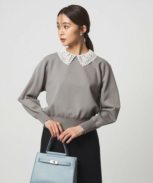 green label relaxing / グリーンレーベル リラクシング ニット・セーター | 【WEB限定】エリレース 2WAY ニット プルオーバー ウォッシャブル | 詳細1