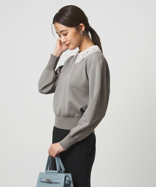 green label relaxing / グリーンレーベル リラクシング ニット・セーター | 【WEB限定】エリレース 2WAY ニット プルオーバー ウォッシャブル | 詳細2