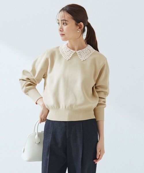 green label relaxing / グリーンレーベル リラクシング ニット・セーター | 【WEB限定】エリレース 2WAY ニット プルオーバー ウォッシャブル | 詳細7