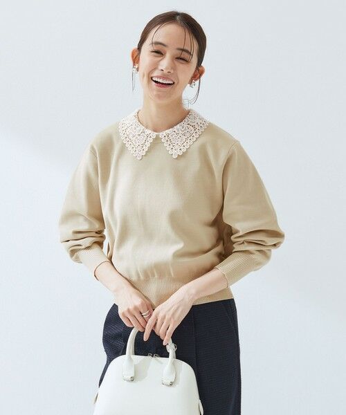 green label relaxing / グリーンレーベル リラクシング ニット・セーター | 【WEB限定】エリレース 2WAY ニット プルオーバー ウォッシャブル | 詳細8