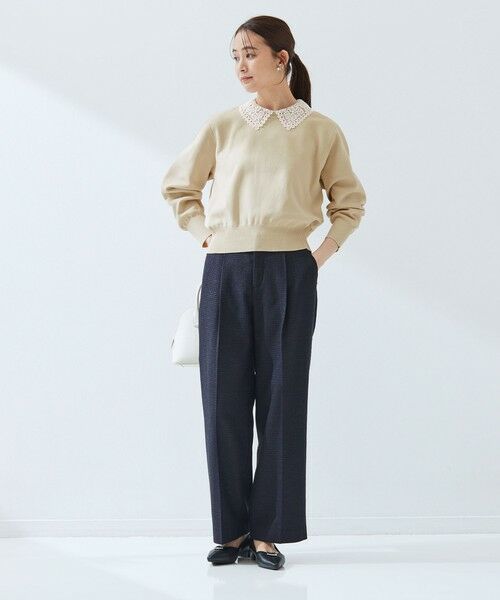 green label relaxing / グリーンレーベル リラクシング ニット・セーター | 【WEB限定】エリレース 2WAY ニット プルオーバー ウォッシャブル | 詳細12