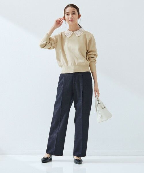 green label relaxing / グリーンレーベル リラクシング ニット・セーター | 【WEB限定】エリレース 2WAY ニット プルオーバー ウォッシャブル | 詳細13