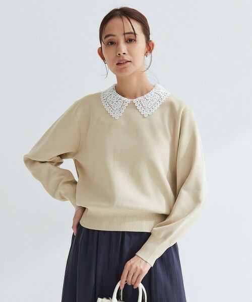 green label relaxing / グリーンレーベル リラクシング ニット・セーター | 【WEB限定】エリレース 2WAY ニット プルオーバー ウォッシャブル | 詳細14