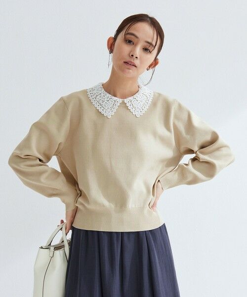 green label relaxing / グリーンレーベル リラクシング ニット・セーター | 【WEB限定】エリレース 2WAY ニット プルオーバー ウォッシャブル | 詳細15