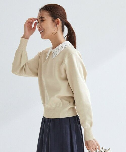 green label relaxing / グリーンレーベル リラクシング ニット・セーター | 【WEB限定】エリレース 2WAY ニット プルオーバー ウォッシャブル | 詳細16