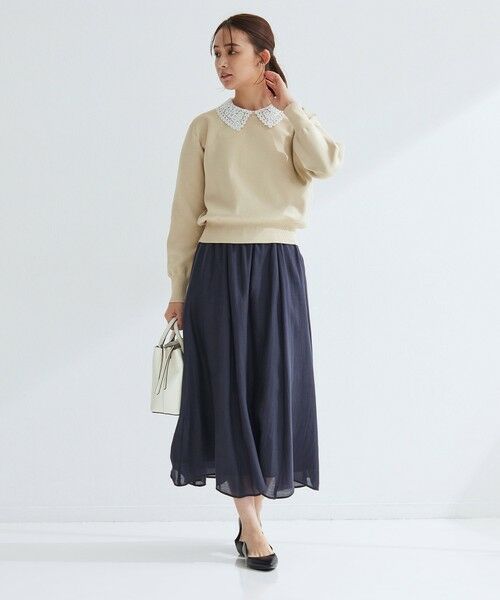 green label relaxing / グリーンレーベル リラクシング ニット・セーター | 【WEB限定】エリレース 2WAY ニット プルオーバー ウォッシャブル | 詳細18