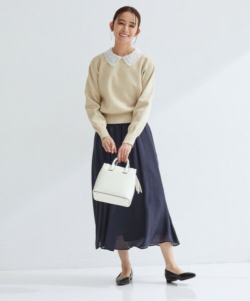 green label relaxing / グリーンレーベル リラクシング ニット・セーター | 【WEB限定】エリレース 2WAY ニット プルオーバー ウォッシャブル | 詳細19