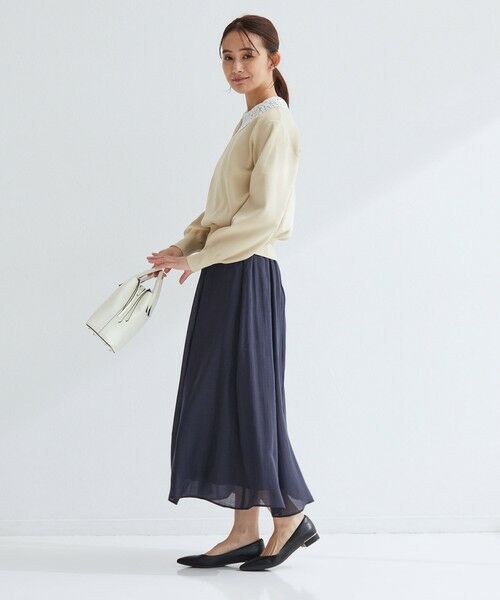 green label relaxing / グリーンレーベル リラクシング ニット・セーター | 【WEB限定】エリレース 2WAY ニット プルオーバー ウォッシャブル | 詳細20